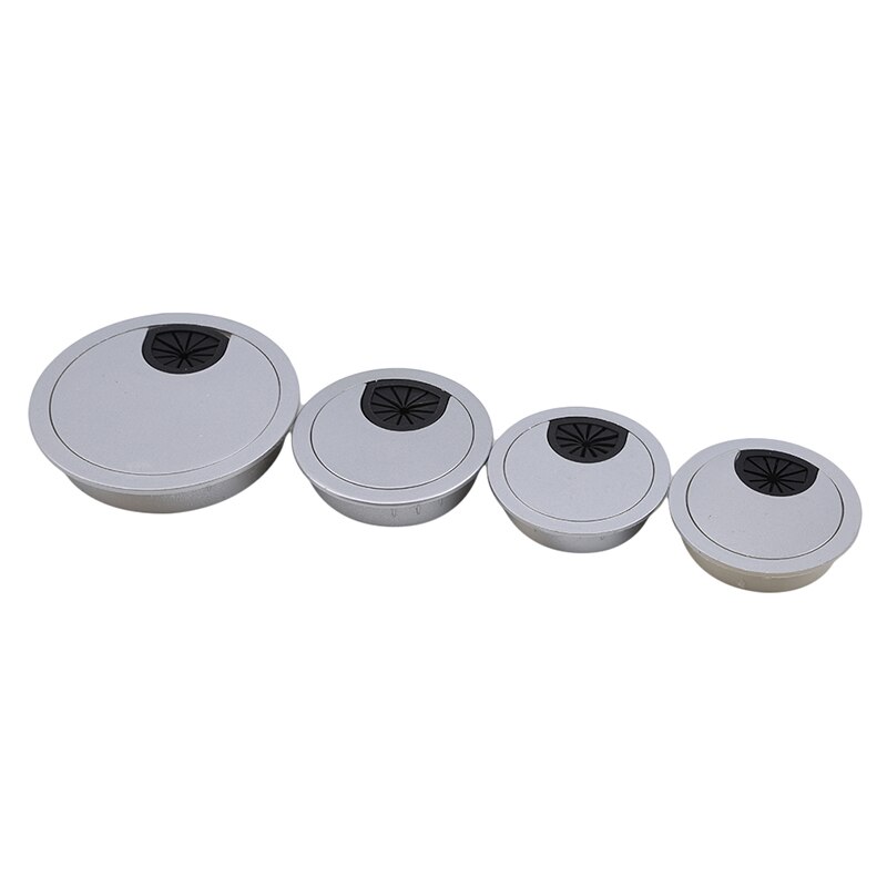 1pc Cable Hole Covers Round Computer Desk Grommet Cable Hole Covers Furniture Hardware Outlet Port Surface Line Sort Out Tools