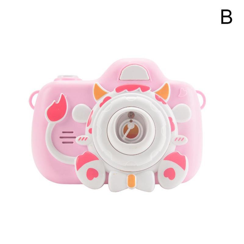 Musica Leggera elettrica Bambini Bolla Ventilatore Carino Gatto Mucca Giocattoli Della Bolla di Sapone per Bambini per Bambini Macchina Macchina della Bolla Macchina Fotografica Automatica F8F5: B