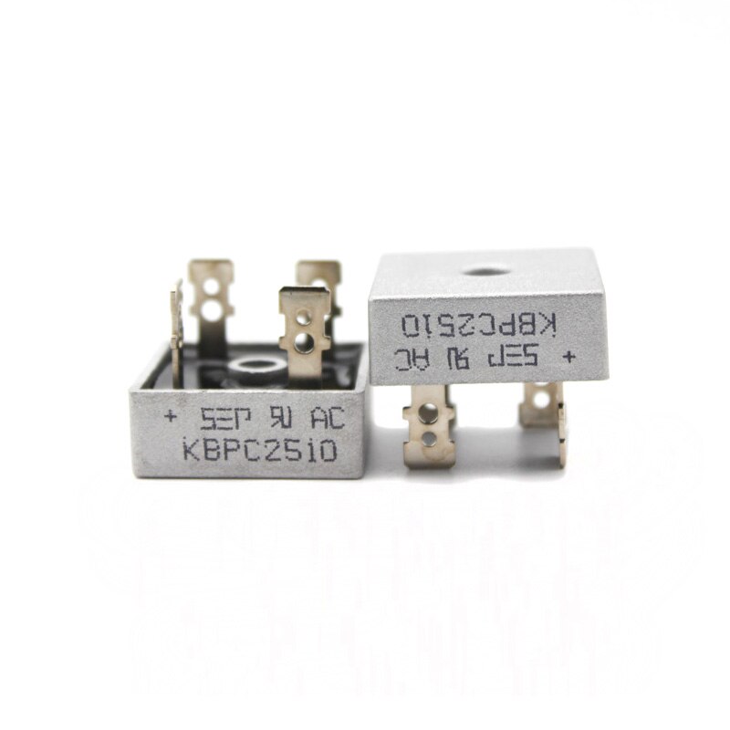 2PCS KBPC2510 Diode Bridge Rectifiers 1000V 25A Rectifiers Diodes Electronic Silicon