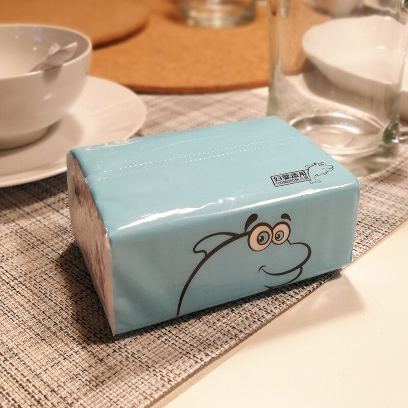 Delfiner pumpande papper babyservetter toalettpapper servetter hushållspaket med vävnader