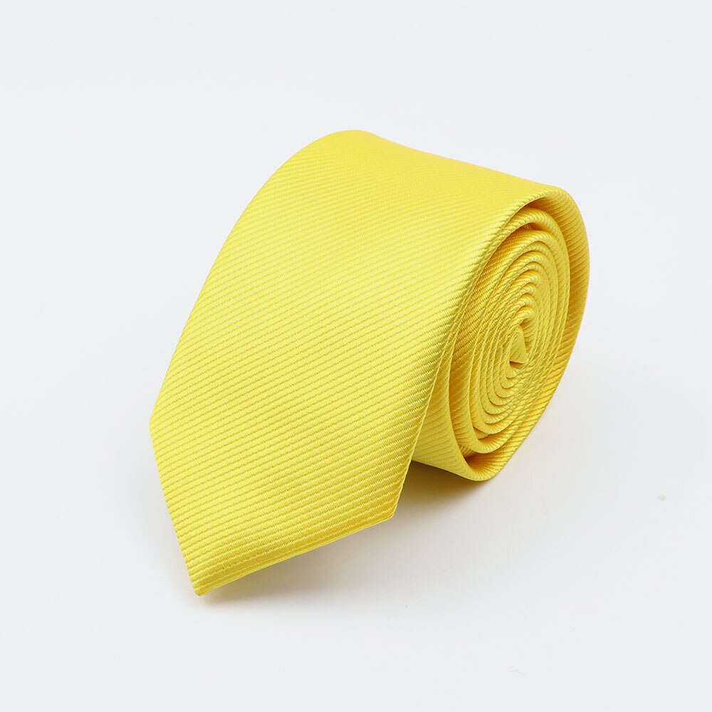 Men Solid Classic Ties Formal Striped Business 6cm Slim Necktie for Wedding Tie Skinny Groom Cravat: 16