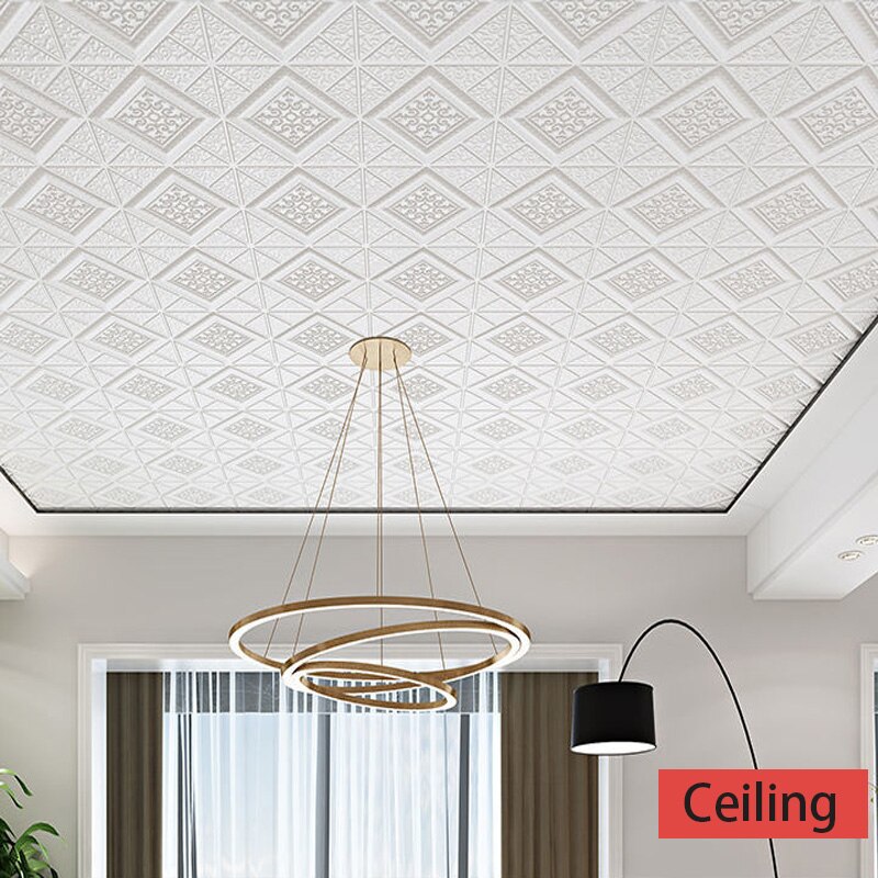 Muurstickers Behang 3D Zelfklevende Plafond Decoratieve Panelen Dak Behang Woonkamer Kinderkamer Home Decor Sticker