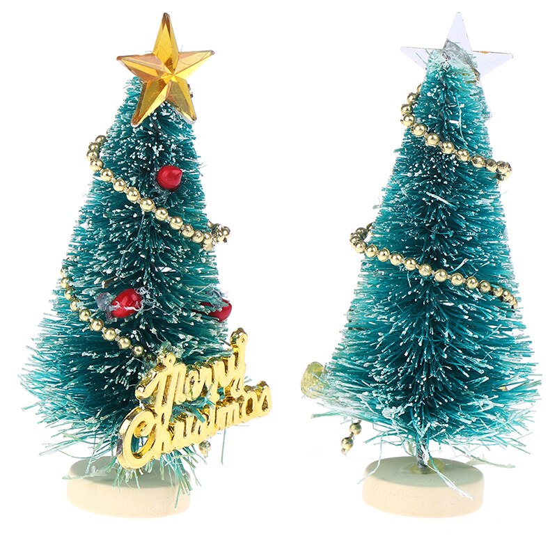 1: 12 dukkehus miniature juletræ "god jul" breve bord træstander dekoration