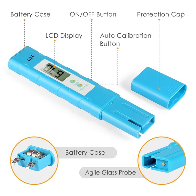 Water Tester Digital PH Meter and Digital TDS Meter Kit with ATC for Drinking Water Hydroponics Aquarium