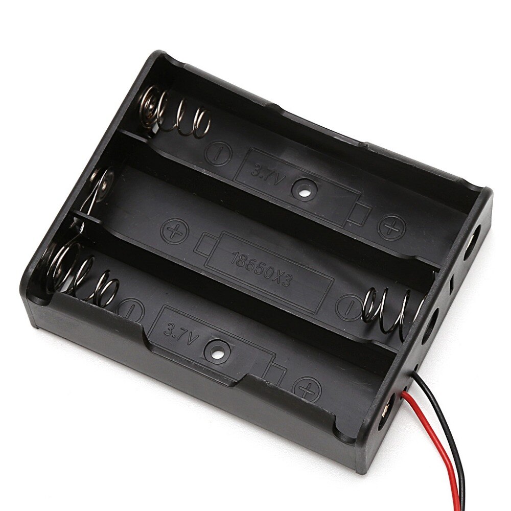 5Pcs 1/2/3/4X18650 Oplaadbare Batterij 3.7V Clip Holder Box Case Met wire Lead