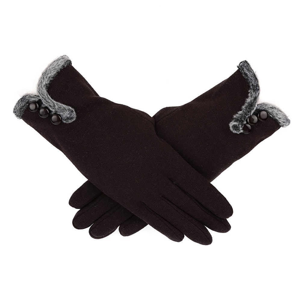 Handschoenen Vrouwen Zachte Kasjmier Warm Houden Winter Volledige Vinger Handschoenen Dames Vrouwelijke Wanten Handschoenen Plus Fluwelen Guantes # l5