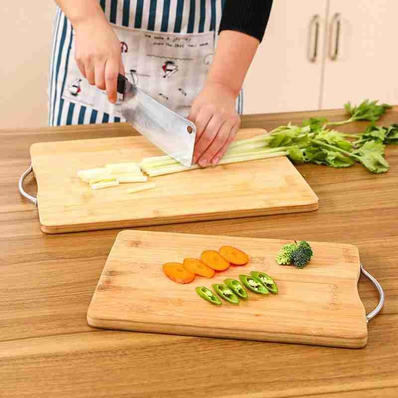 Natural Bamboo Cutting Board For Wood Kitchen Non-slip Chopping Vegetable Meat Tools Cooking Household Kitchen Board Bo S1D3