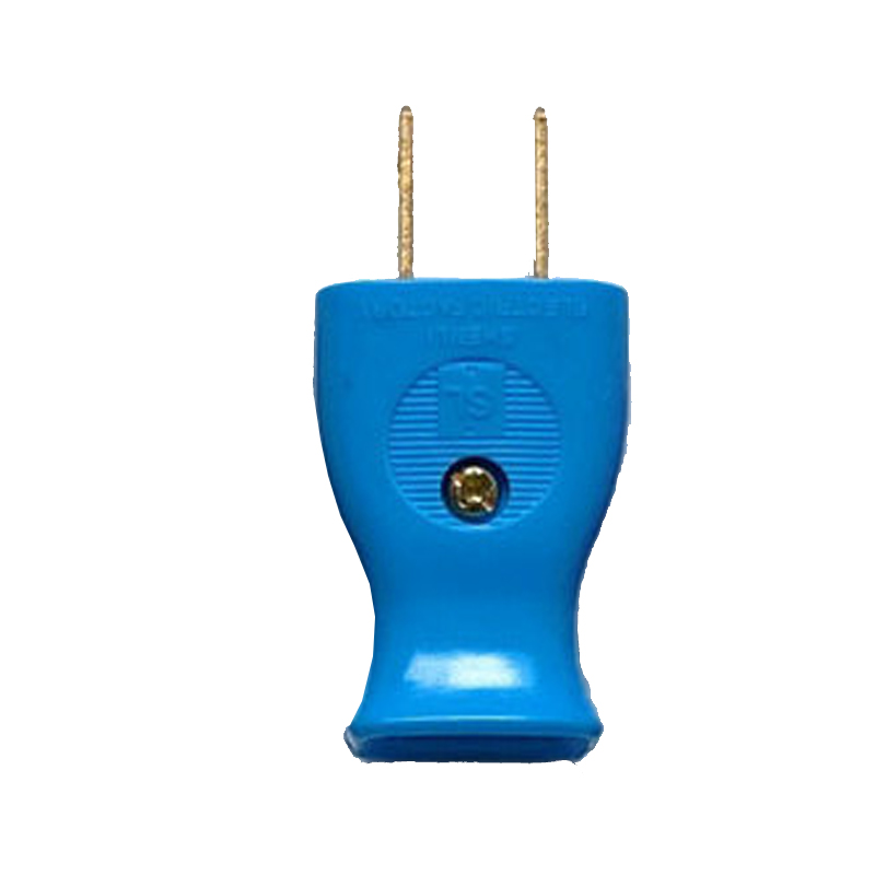 Prise de câble remplaçable en bakélite américaine, noir, jaune, bleu, rouge, blanc, 2 pôles, 15A, femelle, mâle, prise de fil américain, multiprise japonaise: Blue