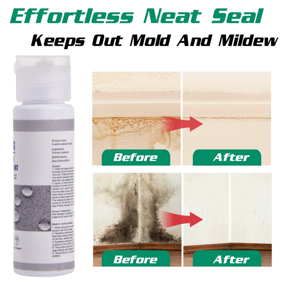 Sellador de reparación impermeable para techo, agente impermeable para reparación de pared Exterior, antifugas, Nano pegamento de pulverización, captura de fugas, 30ML