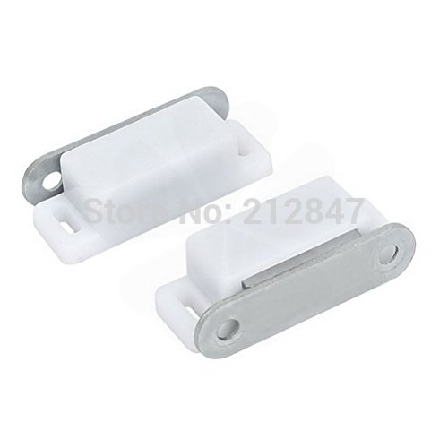 Cupboard Cabinet Closet Plastic Magnetic Catch Door Latch Clip 45x18x15mm 2pcs