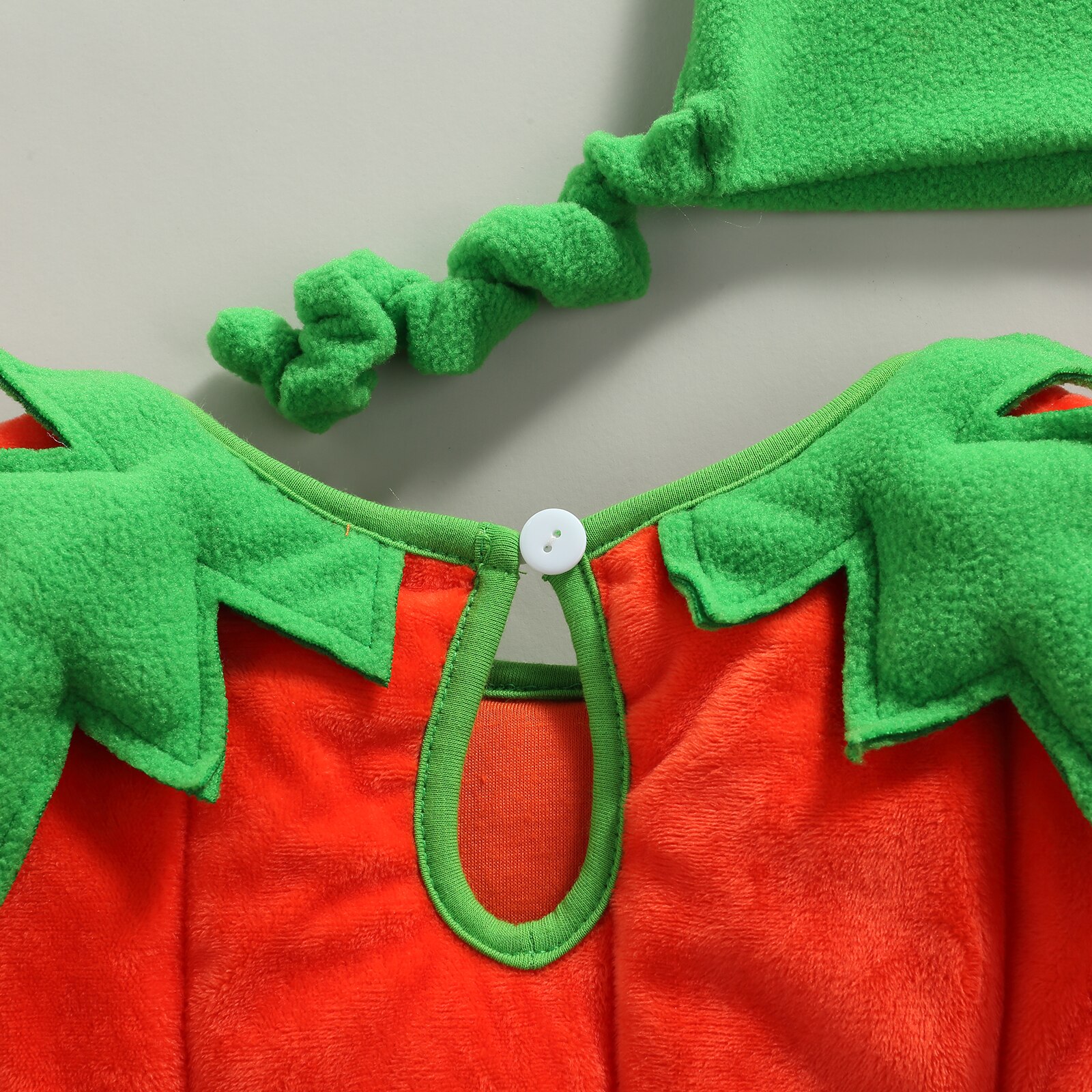 2 szt. niemowlę Halloween strój, aksamitny kostium bez rękawów w kształcie dyni + wiąbłazen kapelusz garnitur dla małe dziewczynki, chłopcy dyni