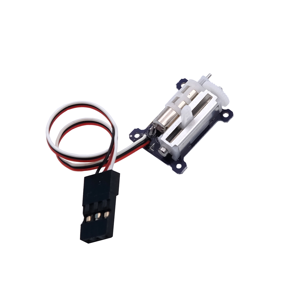 RC Micro Lineaire Servo - 2 STUKS Upgrade 9mm 1.5g Digitale Lineaire Coreless Servo voor Mini Vliegtuigen (JR-Left-Side): WHITE