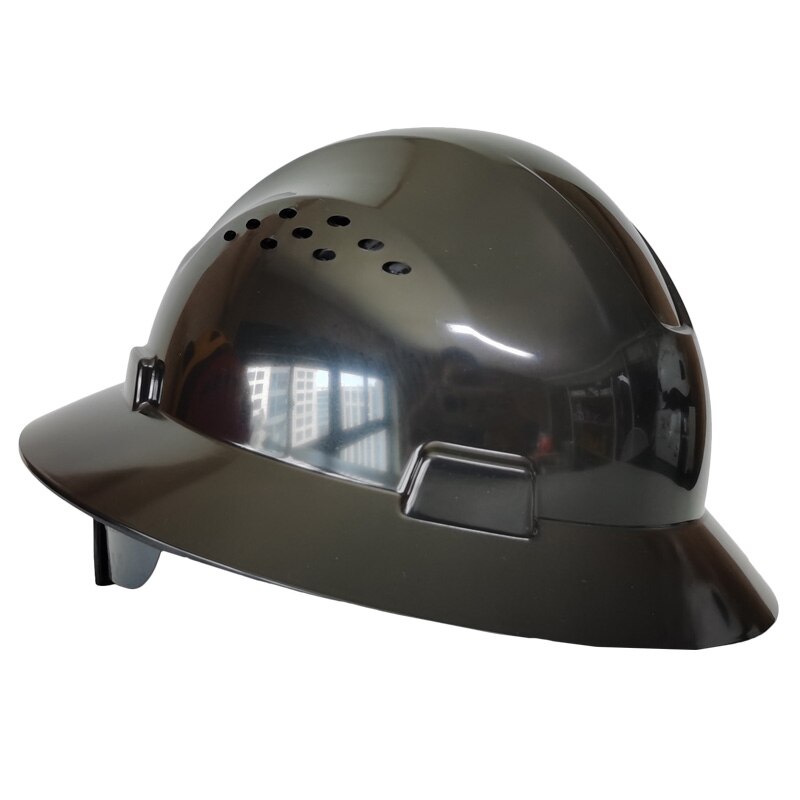 DARLINGWELL Full Brim Hard Hat with Vents Construction Safety Helmet Breathable Working Railway Metallurgy Mine Cap