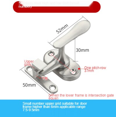 Small Sizes Stainless Steel door bolt elastic pin button toilet room Security Home Safety Gate Door Bolt Latch Lock: small