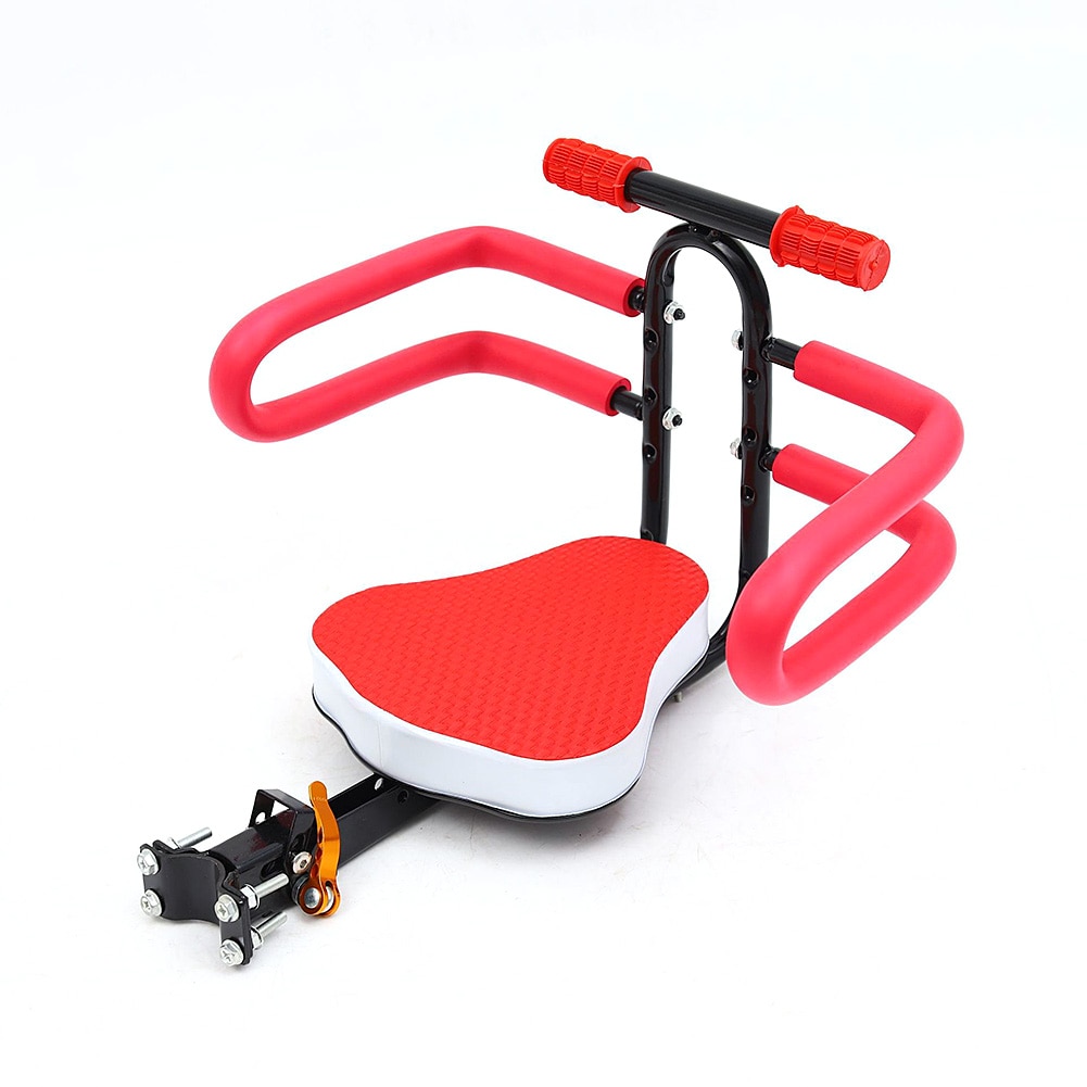 Aftagelig cykelsadel barnets bagsæde til cykelsikkerhed bagsæde med håndtag armlæn fodstøtte pedal baby cykel rammesæde