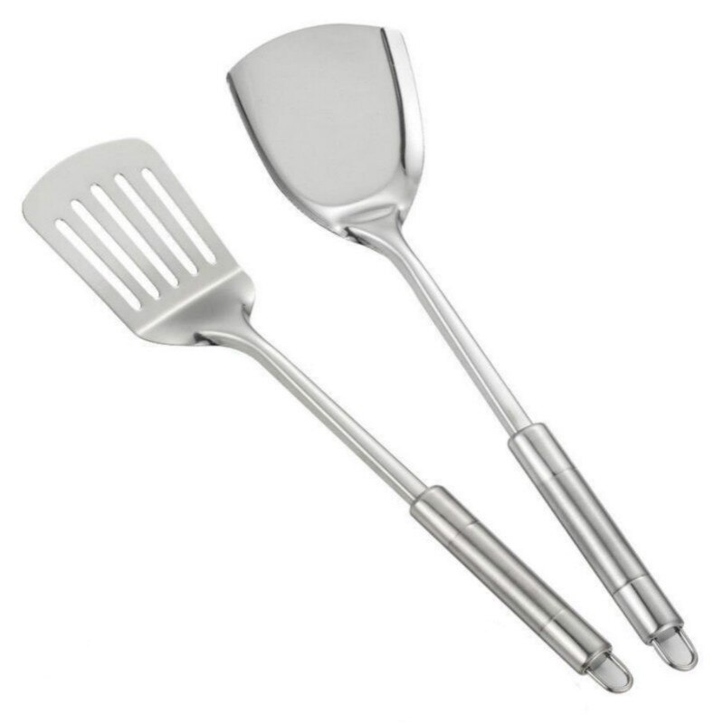 Antirust Cooking Tool Sets 304 Food Stainless Steel Kitchen Tools Gadgets Spatula Colander Soup Spoon Home Healthy Tools E11825: 6