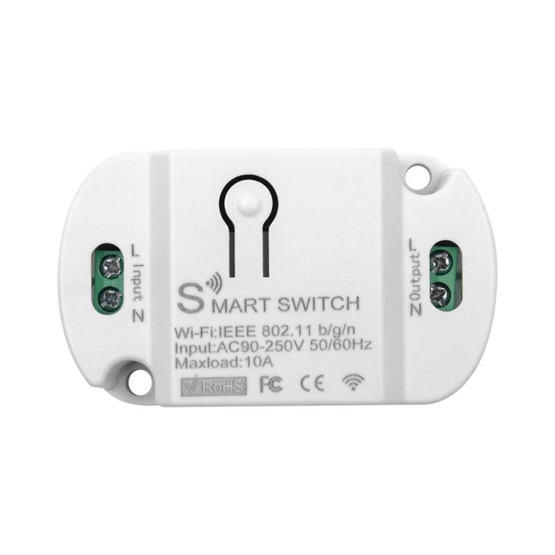 DIY Tuya APP 10A Wifi Smart Switch Timer Wireless Smart Switch Home Remote Voice Control Compatible With Alexa Google Home: 1PC