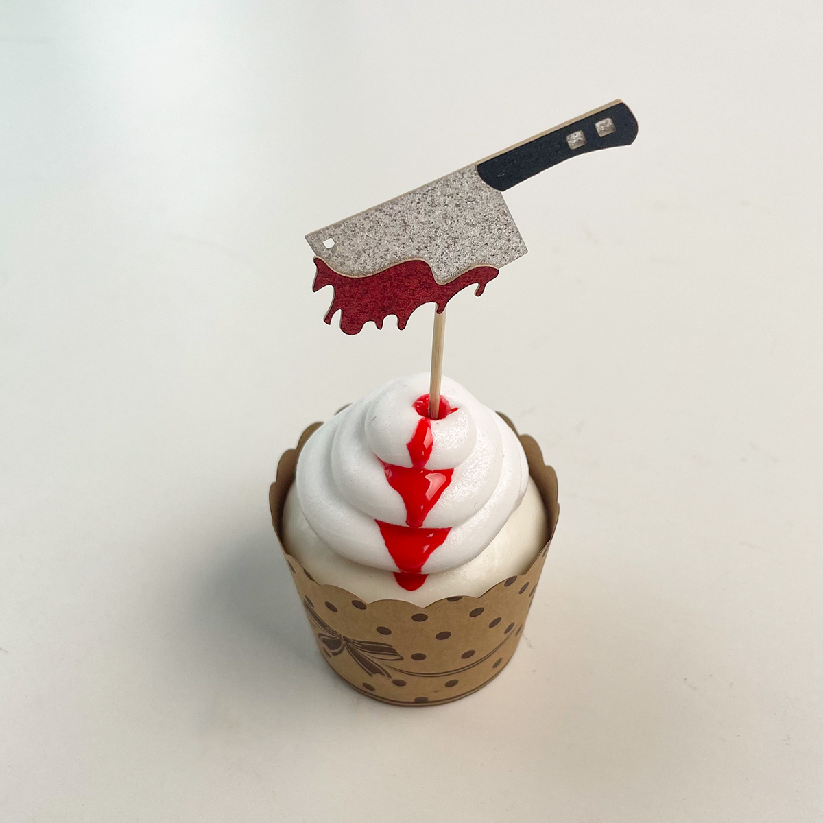 Sztuczny babeczka, fałszywy ekspozytor na ciasto, imitacja ciasta, dekoracje, symulacja realistycznej babeczki, plastikowy Model ciasta, sztuczne pieczone jedzenie.: róża czerwony