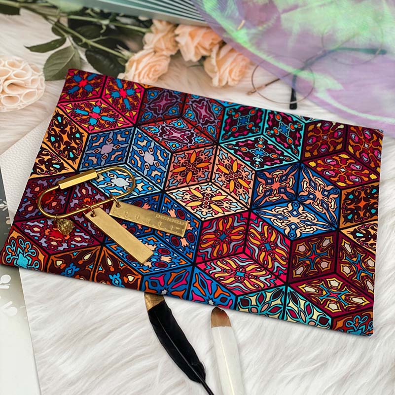 Tissu en coton Mandala indien, Textile bohémien, décor Vintage, pour bricolage, accessoires faits à la main, sac, robe, vêtements par demi-mètre