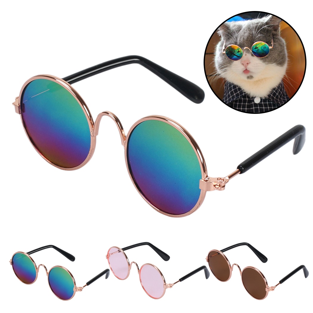 1PC Mooie Pet Kat Glazen Hond Bril Huisdier Producten voor Kleine Hond Kat Eye-wear Hond Zonnebril Foto 'S huisdier Accessoires