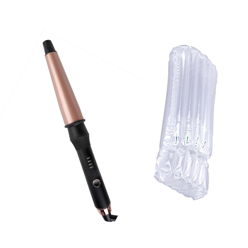 Fer à friser électrique cône argenté pour cheveux longs, baguette professionnelle en aluminium, cinq vitesses, outil de styliste: Cone no box / EU