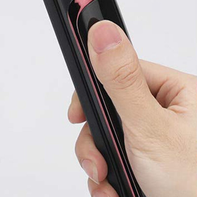 Stijltang Voor Steil Haar Krullend Haar Droog-Nat Dual Purpose Flat Iron Led Digitale Rechttrekken (Zwart)