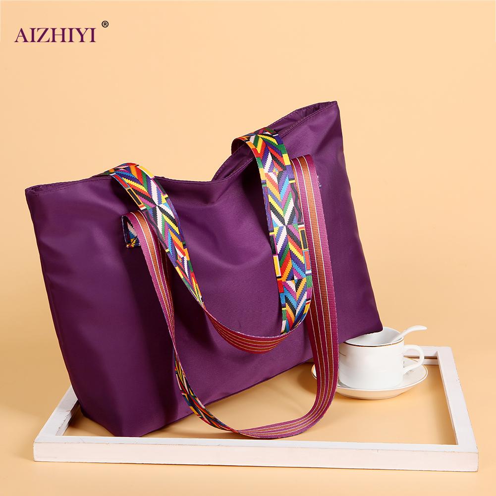 Nylon Wasserdichte Handtasche Frauen Große Kapazität Schulter Tasche Mommy Tasche lässig Täglichen Reise Einkaufen Totes Handtasche