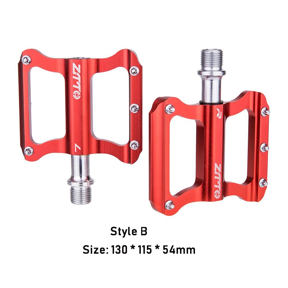 GUB-pédale de vélo pliable de VTT, ultraléger, en alliage d'aluminium, filetage de 9/16 pouces: Style B Red