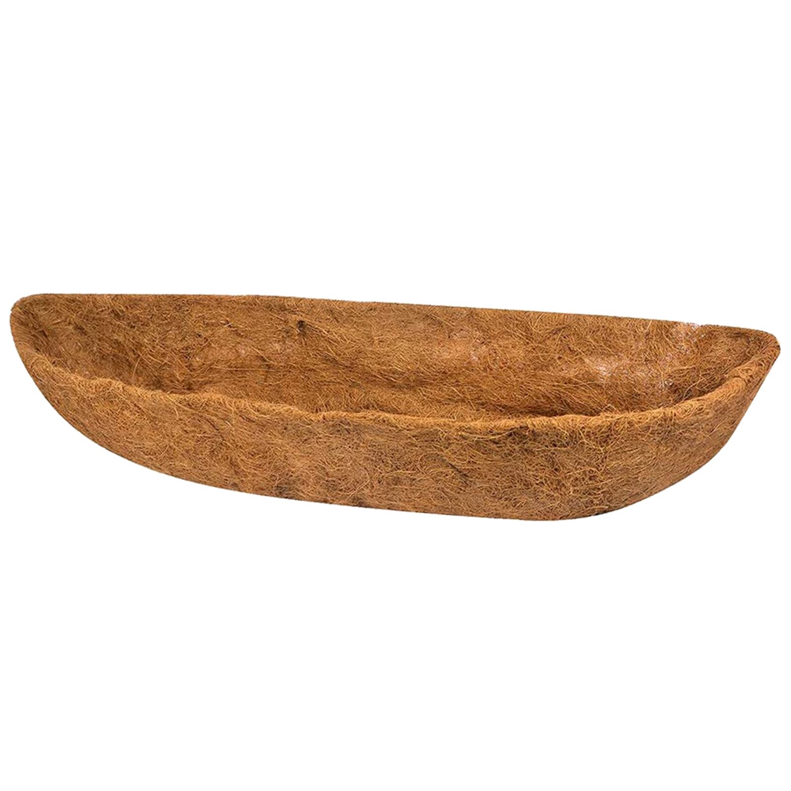 4 Sizes Coco Liner Trough Half Moon Shaped Planter Liner for Window Box: 48INCH