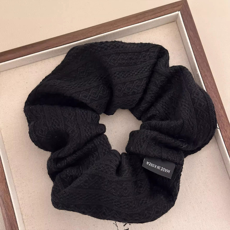 Coletero Vintage con patrón de tejido para mujer, banda para el pelo dulce, lazo para el pelo, banda de goma, accesorios para el cabello a la: Lavanda