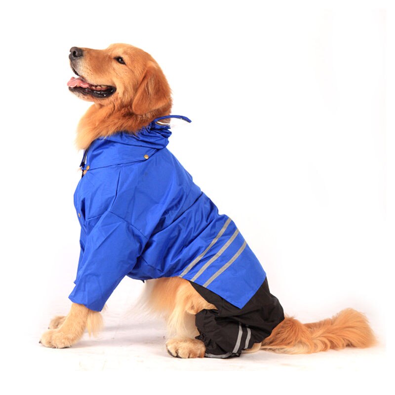DRESSPET Pet Dog Raincoats Separable Rain Coat Golden Retriever Labrador Waterproof Clothes For Large Dogs