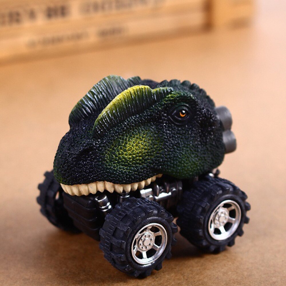 Mini Dinosaurus Speelgoed Model Pull Back Auto Grote Wiel Voertuigen Vrachtwagen Jongens Speelgoed Voor Kinderen Spelen Met Vrienden jouets # W