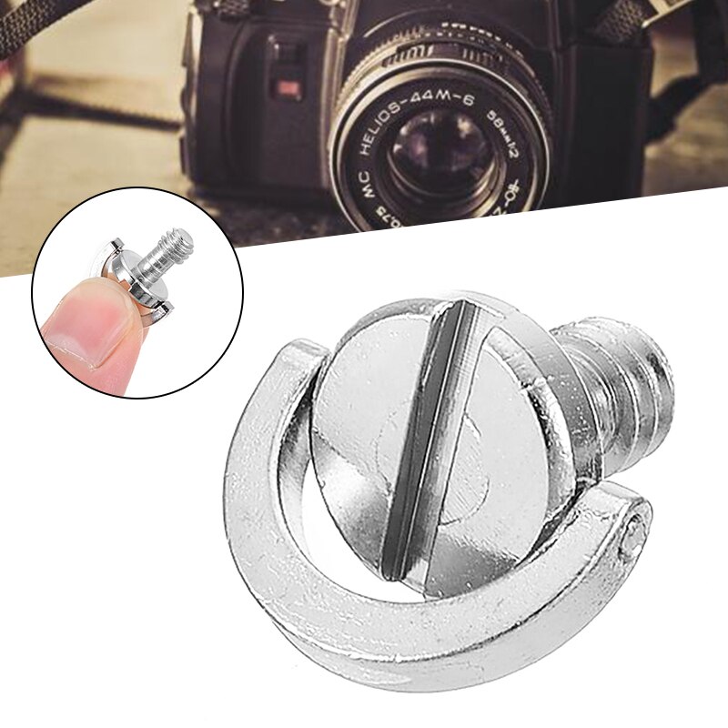 Photo Studio Accessories 1/4 D-ring Camera Screw Supports DSLR Camera / Tripod / Quick Release Plate Mayitr