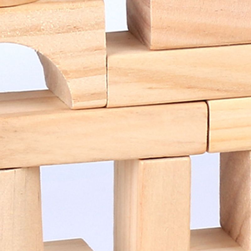 100 Pz/lotto Blocchi Di Legno Blocchi di Costruzione del Castello Primi Giocattoli Educativi
