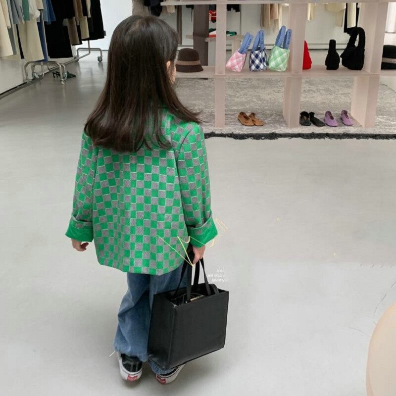 Droshipping 2022 Spring Girls&#39; Suit Coat For Kids Clothes Girl Button Jacket And Outerwear Children Clothing Costume