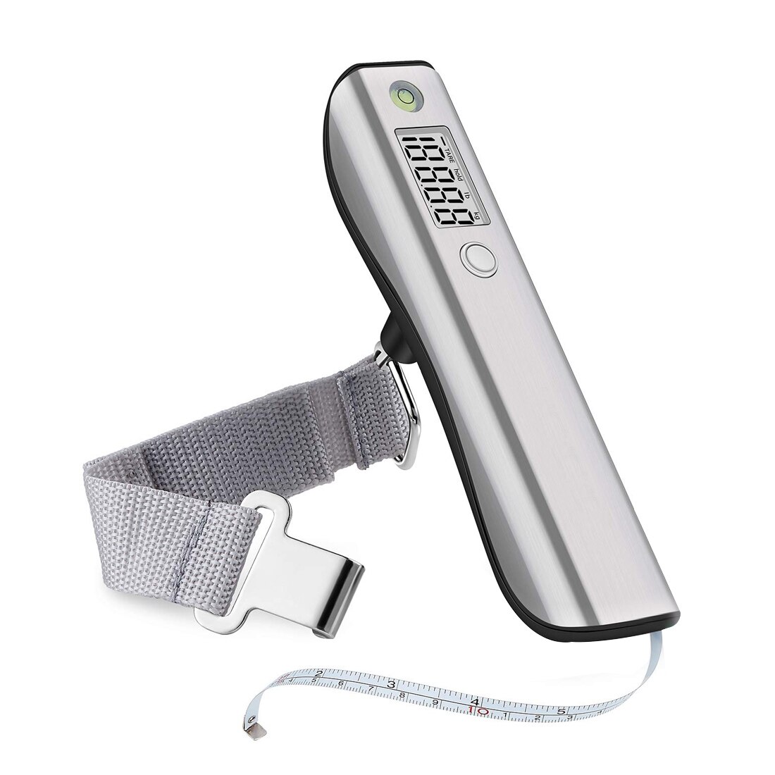 50kg/110Lbs Luggage Scale with Handy Bubble Level and Tape Measure For Traveler Electronic Balance Baggage Weight Scale: C