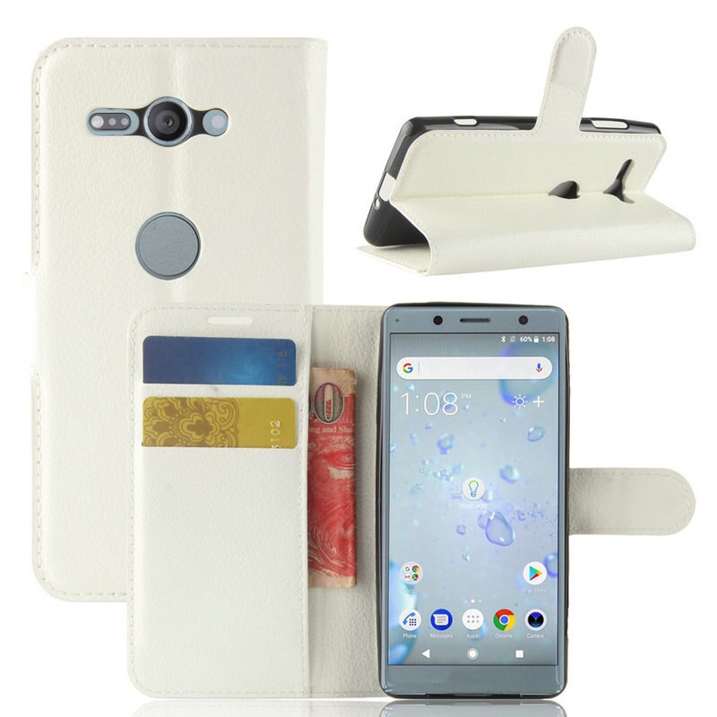 Für Sony Xperia XZ2 Kompakte 5 "fallen Brieftasche Telefon fallen für Sony Xperia XZ2 5.7" kippen Leder Abdeckung fallen etui Fundas Capa Coque