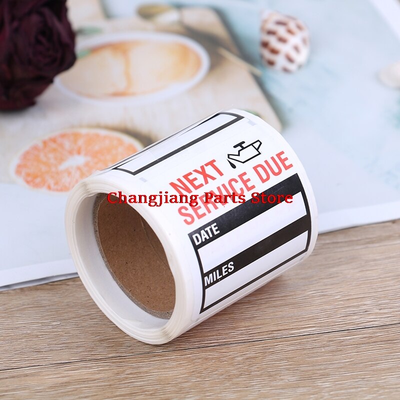 100Pcs/Set Stickers Changes Adhesive Labels Change Oil Service Reminder Sticker
