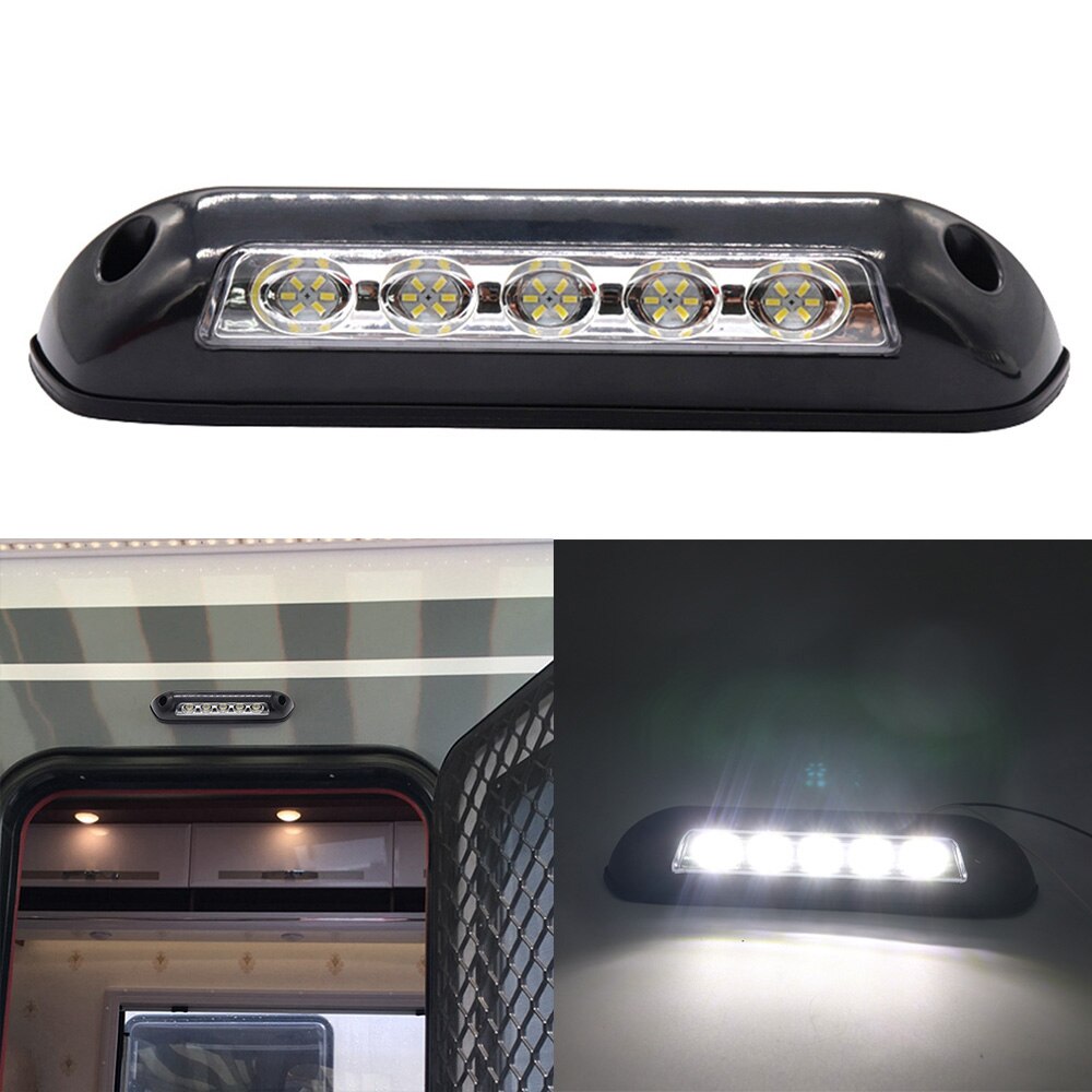For Motorhome RV Van Camper SUV 12V RV 5Pcs LED Awning Porch Light Waterproof Interior Wall Lamps Light Bar Energy Saving D4238B