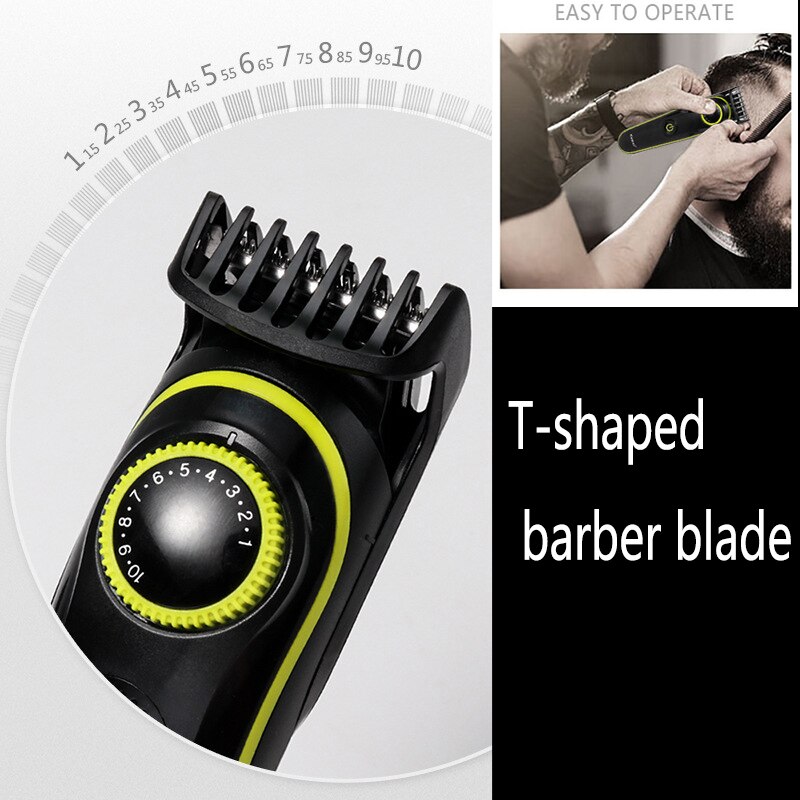 Kemei Km-696 5 In 1 Multifunctionele Tondeuse Professionele Tondeuse Elektrische Baard Trimmer Haar Snijmachine