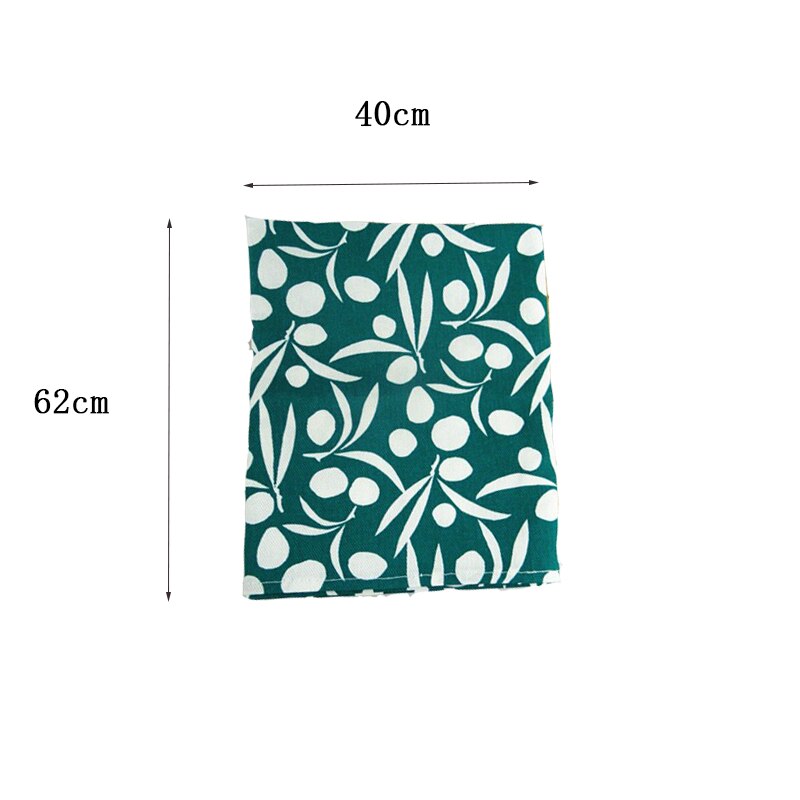 3 stuks/set keukenservetten 62 x 40 cm 100%  katoenen theedoeken in rustieke stijl op tafel