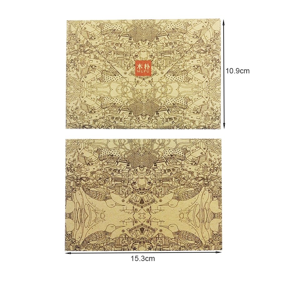 10Pcs/lot Cute Vintage Kraft Envelope Postcards DIY Envelopes Fancy Envelopes Kawaii Party Supplies 155*111mm