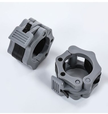 1 Pair Olympic 2" Spinlock Collars Barbell Collar Lock Dumbell Clips Clamp Weight lifting Bar Gym Dumbbell Fitness Body Building: grey 50mm