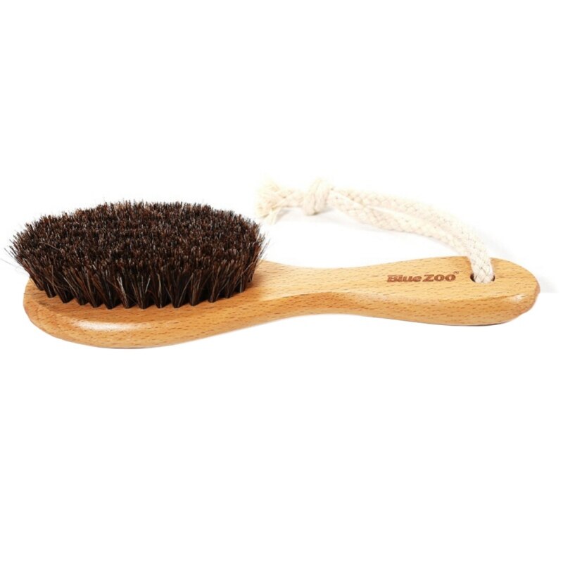 100% Natural Horse Hair brush Hairdressing Hair Comb Beard Comb Swine Mane Airbag Wucalyptus Oil Wood W1