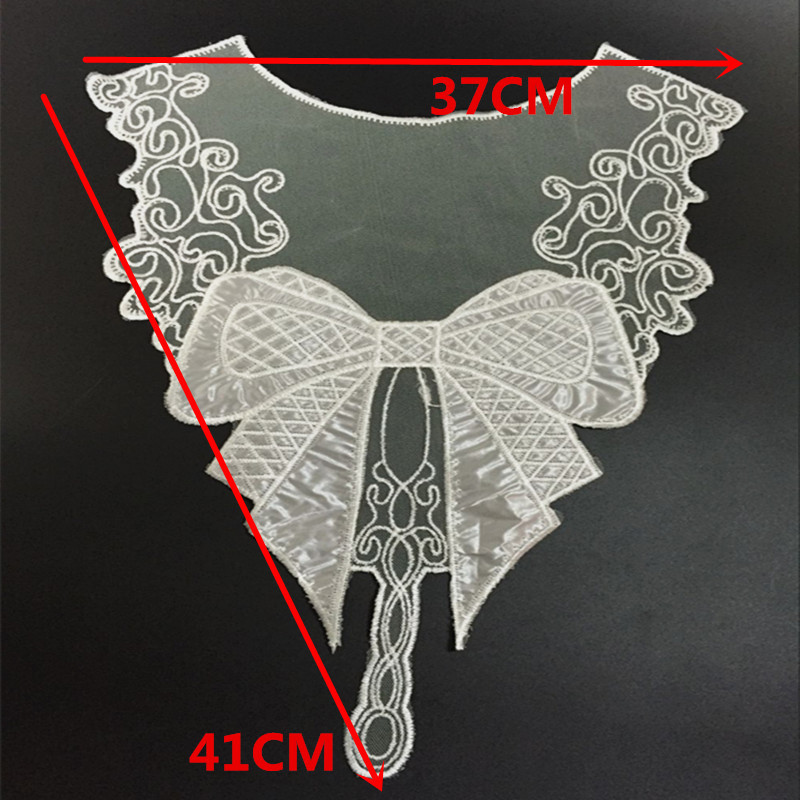 Water soluble lace fabric embroidery lace diy accessories leather upscale lace collar flowers: 2