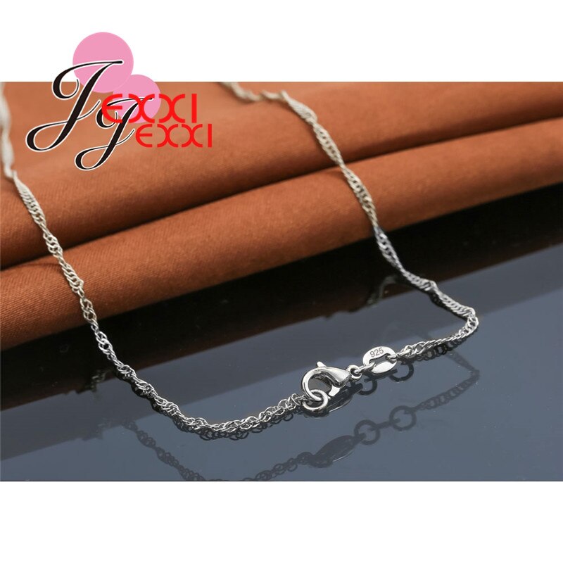 925 Sterling Silver Hollow Cubic zirconia Purse Pendant Necklace Collar Women Collier Jewelry