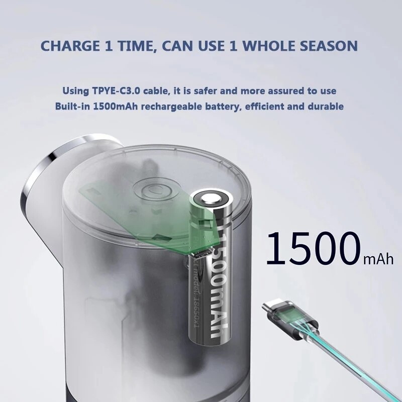 XIAOMI — Distributeur de Savon Désinfectant pour les Mains, Accessoires de Cuisine et de Salle de Bain, Rechargeable par USB, Capteur Infrarouge, , Nouveauté, 320ML