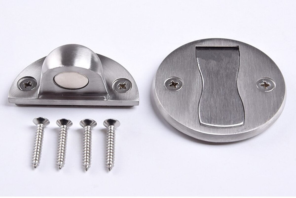 Pure 304 Stainless Steel Door Stop Strong Magnetic Bathroom Door stopper Wind-Proof -Proof interior Door Holder