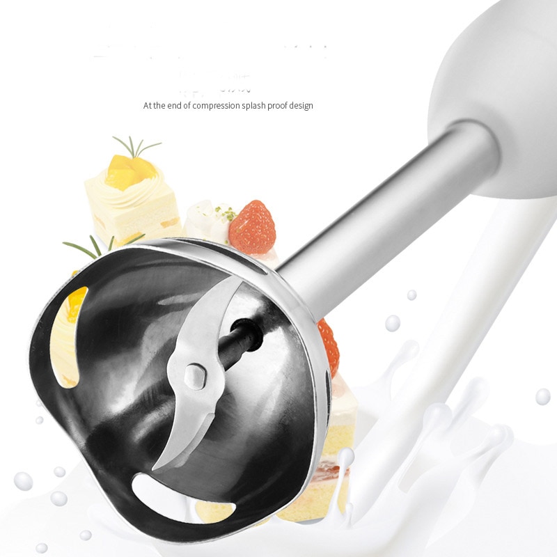 Proscenic mezclador de mano para palillo de la licuadora, mezclador portátil 4 en 1 de inmersión potente, para batidor de cocina, licuadora, batidor, licuadora, batidor para bebé