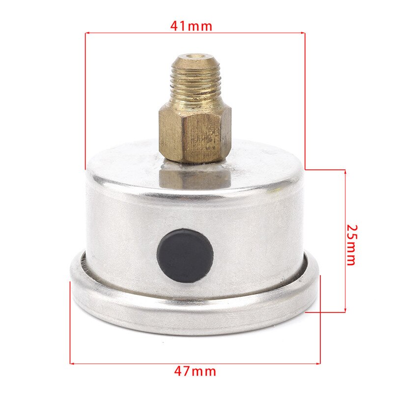 Fuel Pressure Gauge Liquid 0-160 psi Oil Press Gauge Fuel Gauge White Face Universal 1/8 NPT